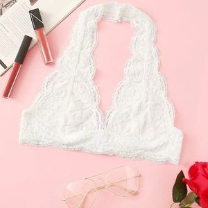 White Shein Bralette